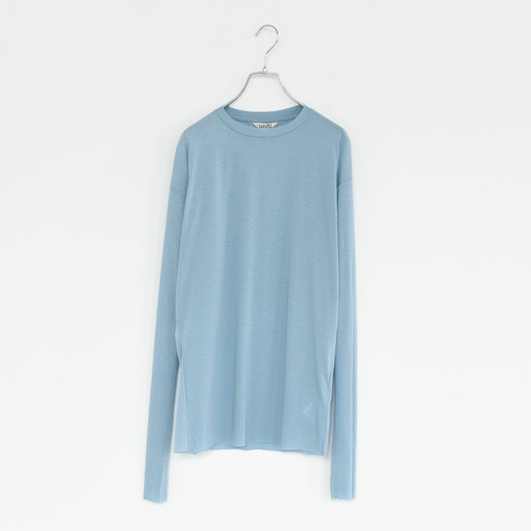 twisted cotton sheer jersey long sleeve Tee ツイステッドコットン シアージャージー ロングスリーブTシャツ