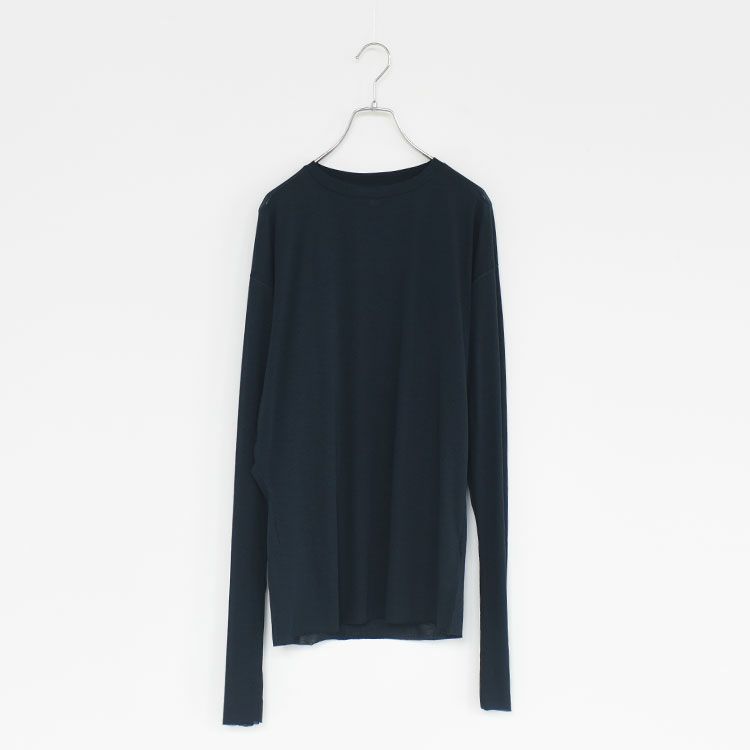 twisted cotton sheer jersey long sleeve Tee ツイステッドコットン シアージャージー ロングスリーブTシャツ