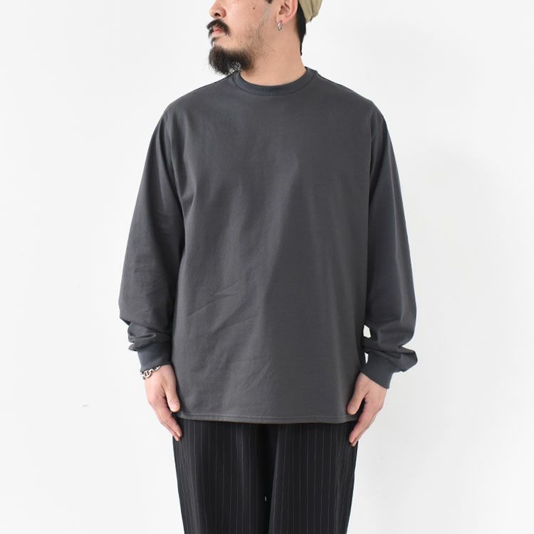 CREW NECK L/S TEE 40/2 ORGANIC COTTON KNIT クルーネックロングスリーブTシャツ オーガニックコットン26G天竺
