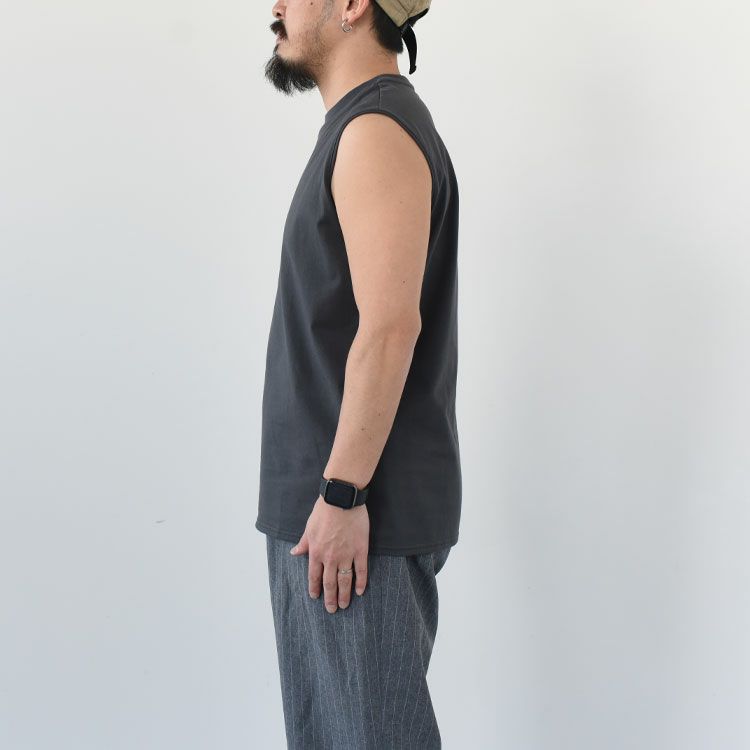 SLEEVELESS TEE 40/2 ORGANIC COTTON KNIT スリーブレスTシャツ オーガニックコットン26G天竺