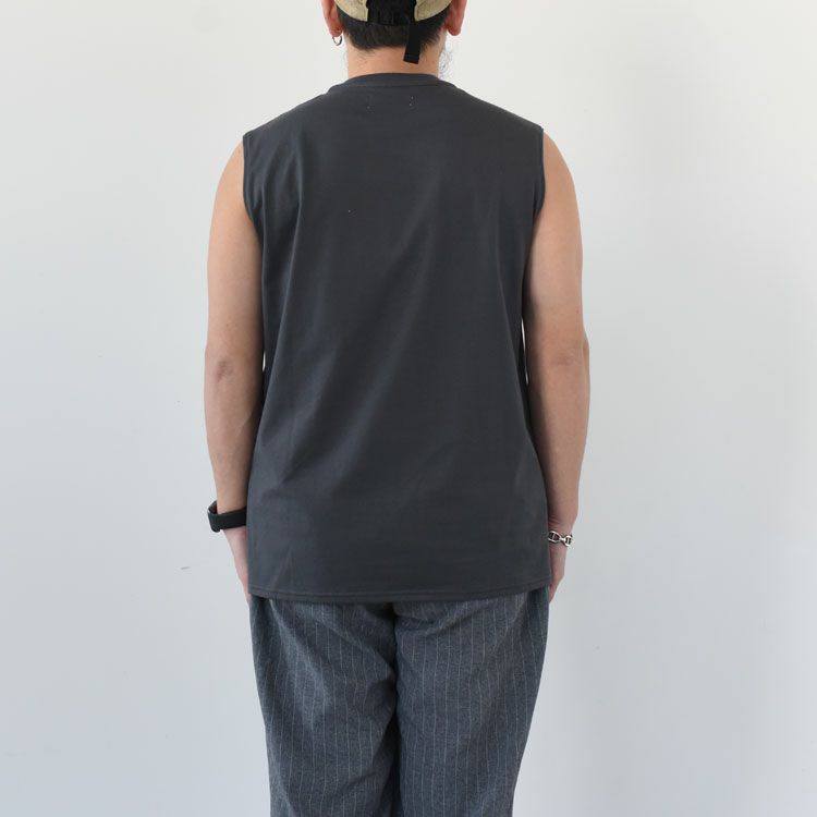 SLEEVELESS TEE 40/2 ORGANIC COTTON KNIT スリーブレスTシャツ オーガニックコットン26G天竺