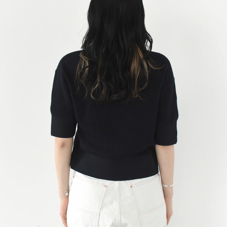 Open-Collar Mesh Knit Shirt オープンカラーメッシュニットシャツ