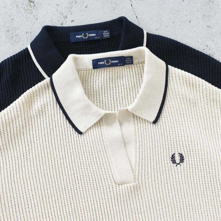 Open-Collar Mesh Knit Shirt オープンカラーメッシュニットシャツ