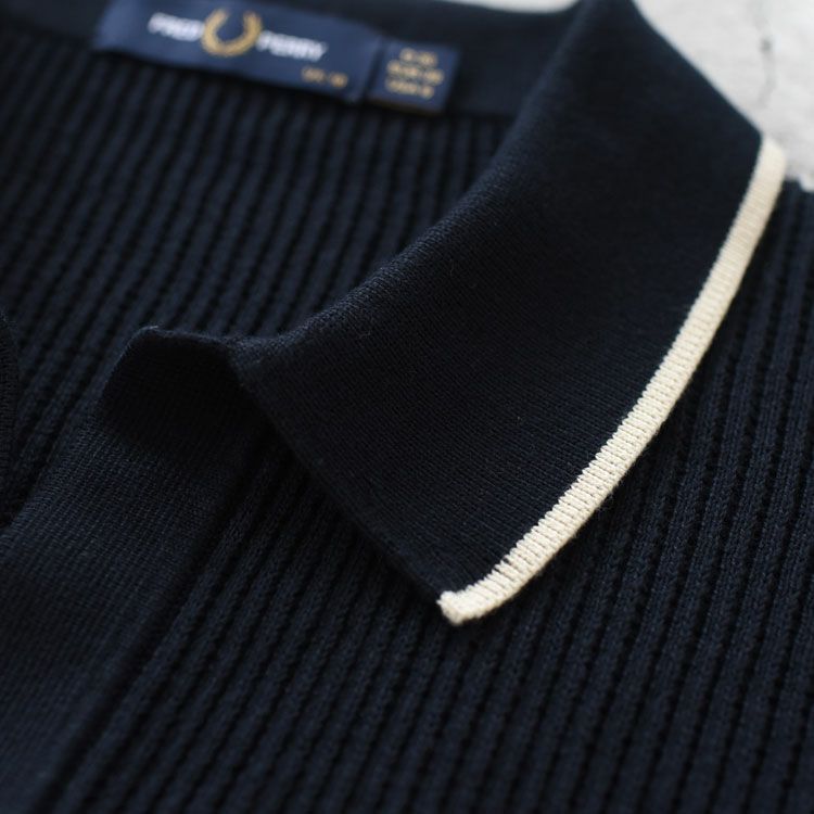Open-Collar Mesh Knit Shirt オープンカラーメッシュニットシャツ