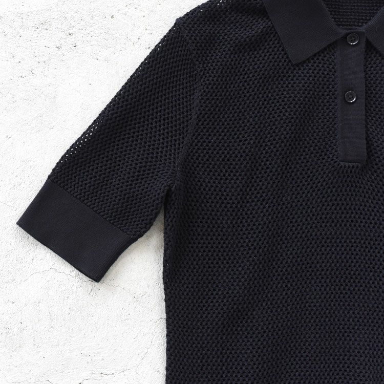 Open-Knit Polo Shirt オープンニットポロシャツ