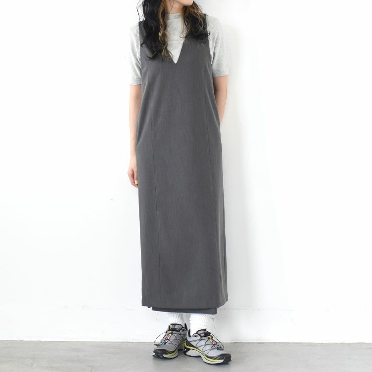 Cutoff Vneck Onepiece カットオフ Vネックワンピース/anuke 