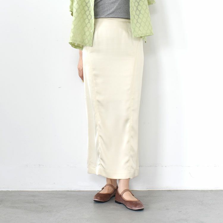 Satin Pencil Skirt サテン ペンシルスカート