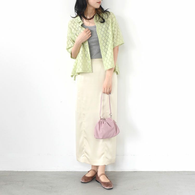 Satin Pencil Skirt サテン ペンシルスカート