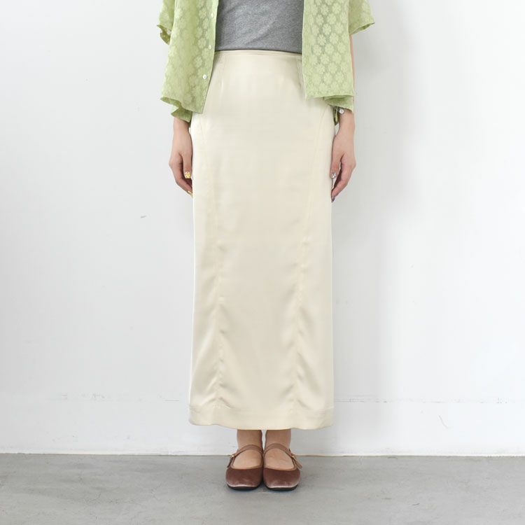 Satin Pencil Skirt サテン ペンシルスカート