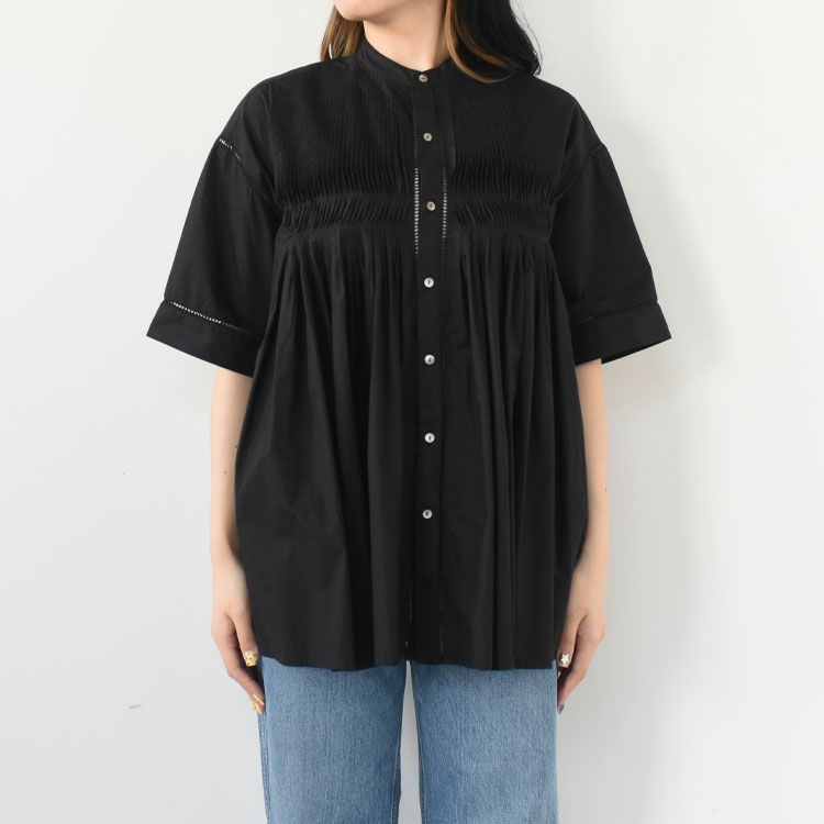 Baran_PIN TUCK SHIRT バラン ピンタックシャツ