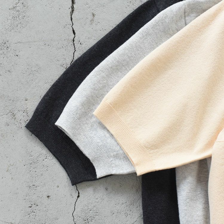 stretch organic cotton bottle-neck sweater ストレッチオーガニックコットン ボトルネックセーター