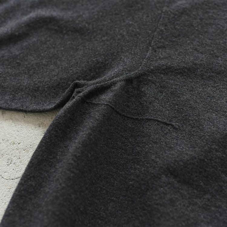 stretch organic cotton bottle-neck sweater ストレッチオーガニックコットン ボトルネックセーター