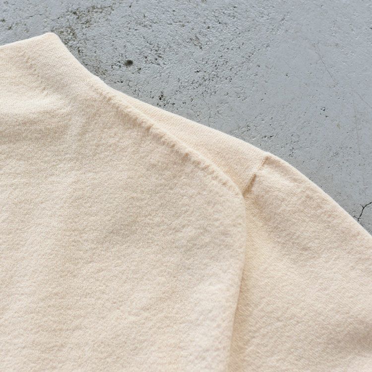 stretch organic cotton bottle-neck sweater ストレッチオーガニックコットン ボトルネックセーター