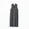 V neck long gilet onepiece Vネック ロングジレ ワンピース