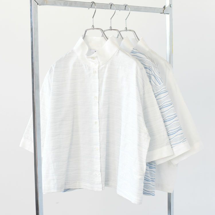 CALM SS OKKAKE SHIRT カルム ショートスリーブ オッカケシャツ