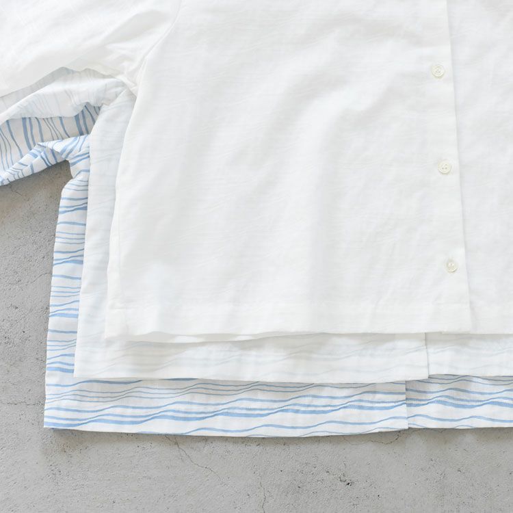 CALM SS OKKAKE SHIRT カルム ショートスリーブ オッカケシャツ