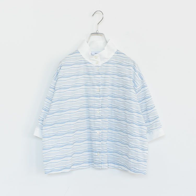 CALM SS OKKAKE SHIRT カルム ショートスリーブ オッカケシャツ
