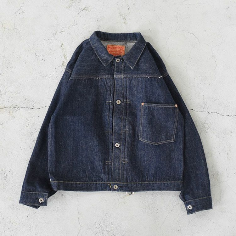 SUGAR CANE Super “Denim” Collectibles #10 14oz. BLUE DENIM BLOUSE “S1945” MODEL (T-BACK)