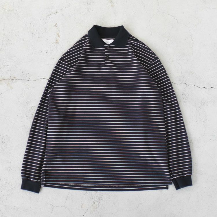 ORGANIC COTTON HIGH TWISTED PIQUE TWO BUTTON POLO L/S TEE オーガニックコットン強燃ドライカノコ / 2ボタンポロロングスリーブTEE