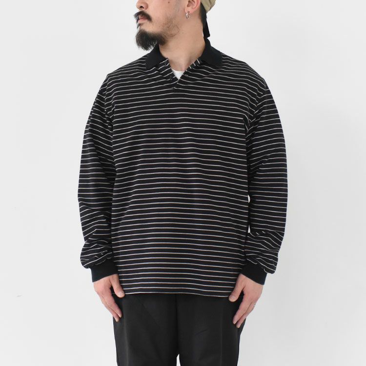 ORGANIC COTTON HIGH TWISTED PIQUE TWO BUTTON POLO L/S TEE オーガニックコットン強燃ドライカノコ / 2ボタンポロロングスリーブTEE