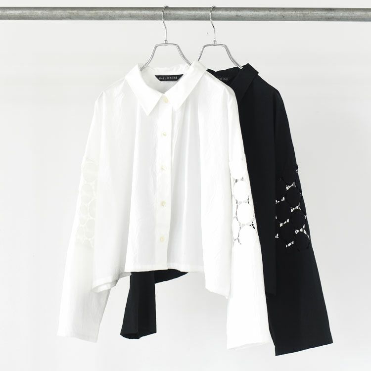 lace mix box shirt レースミックス ボックスシャツ