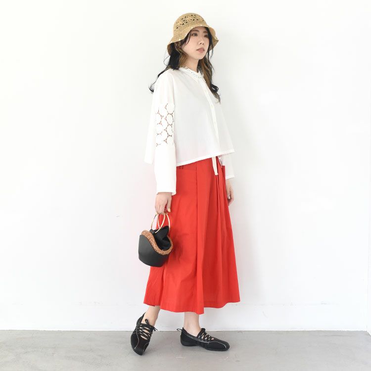 lace mix box shirt レースミックス ボックスシャツ