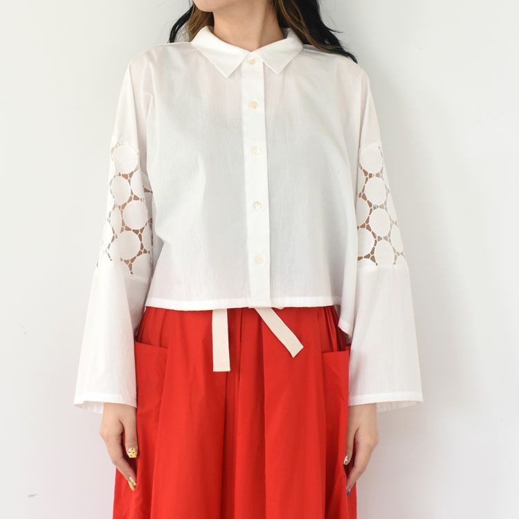 lace mix box shirt レースミックス ボックスシャツ