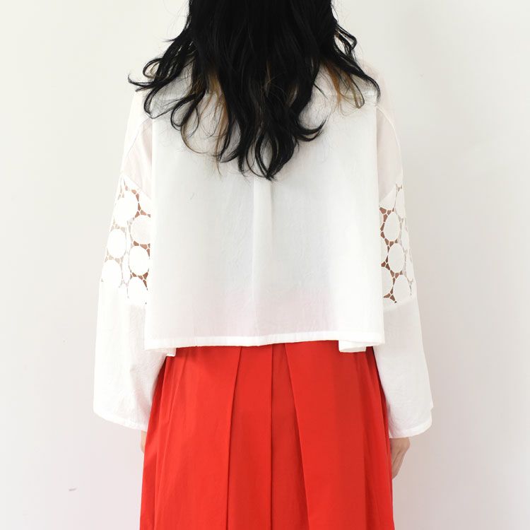 lace mix box shirt レースミックス ボックスシャツ