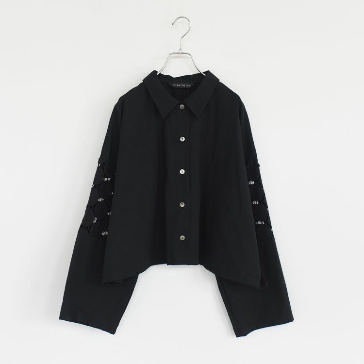 lace mix box shirt レースミックス ボックスシャツ