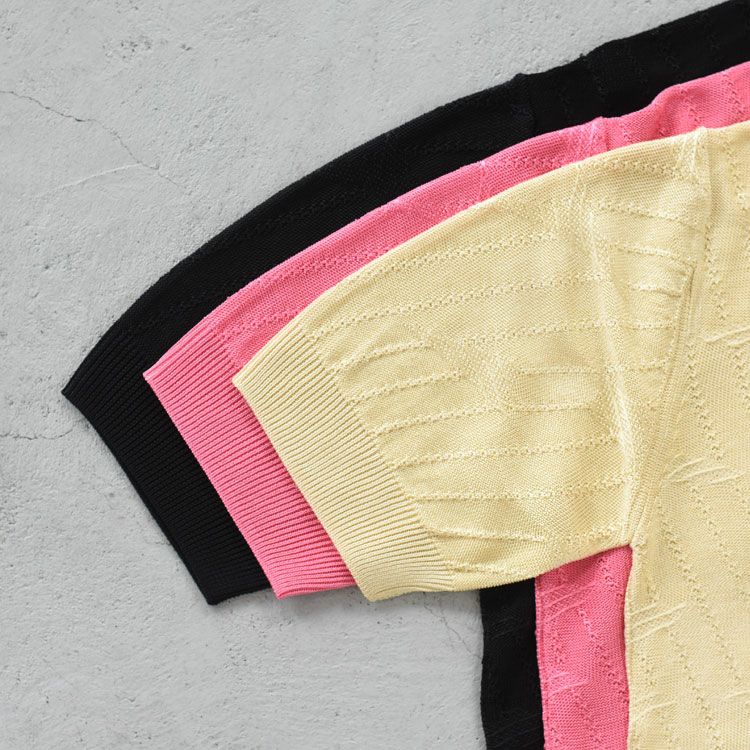 BRIGHT LACE KNIT POLO ブライトレースニットポロ