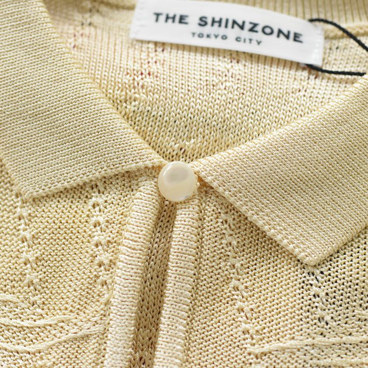 BRIGHT LACE KNIT POLO ブライトレースニットポロ