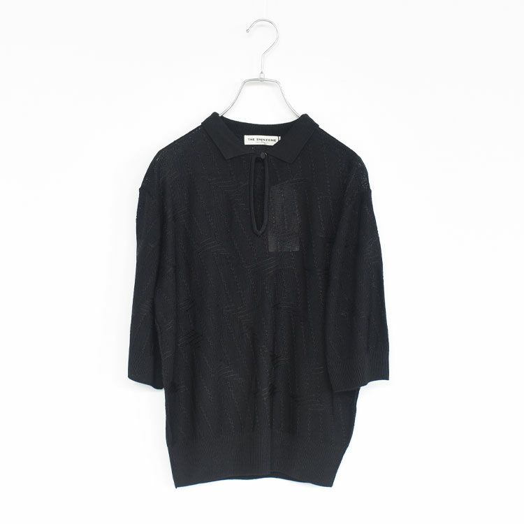 BRIGHT LACE KNIT POLO ブライトレースニットポロ