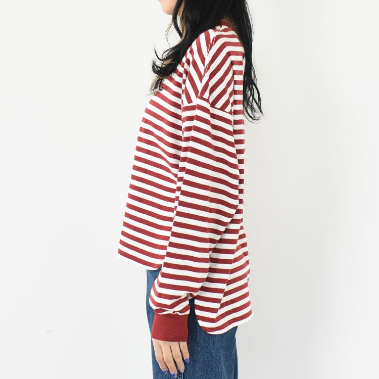 FRENCH STRIPED LONG SLEEVE TEE フレンチストライプロングスリーブTシャツ