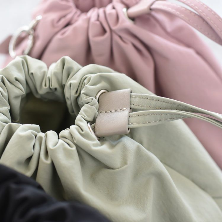 NYLON DRAWSTRING SHOULDER BAG ナイロン ドローストリング ショルダーバッグ