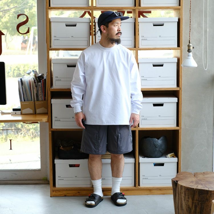 TECH DRAWSTRING L/S TEE テック ドローストリング ロングスリーブシャツ