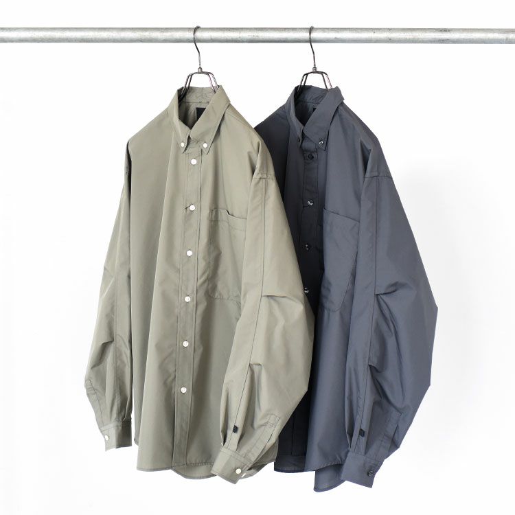 TECH BUTTON DOWN SHIRT L/S テック ボタンダウンシャツ ロング