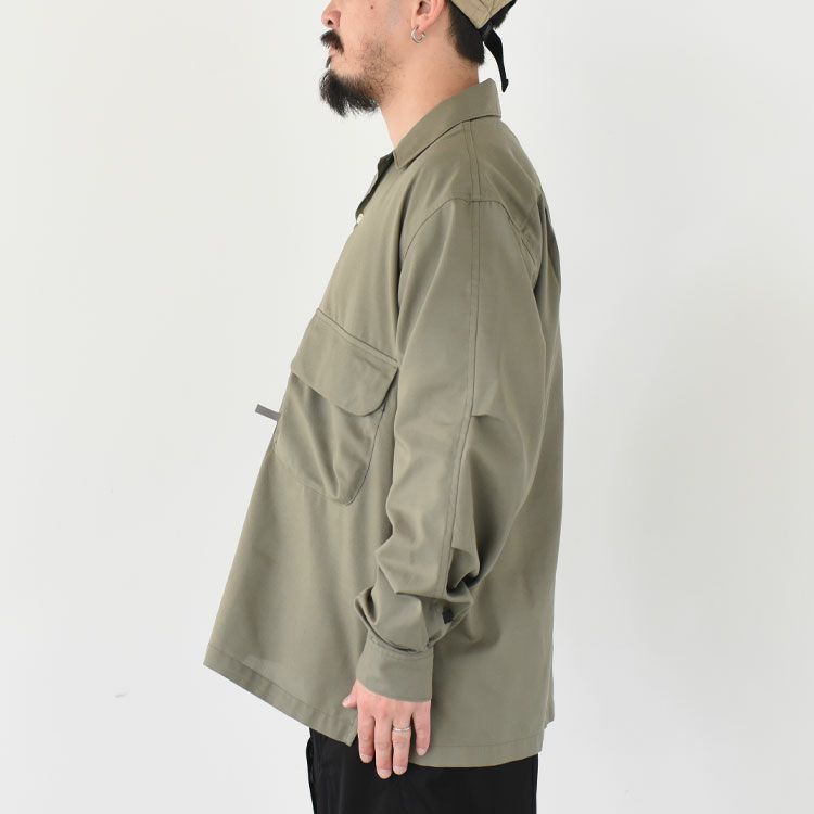 TECH SPORTS OPEN COLLAR SHIRT L/S テック スポーツ オープンカラーシャツ ロングスリーブ