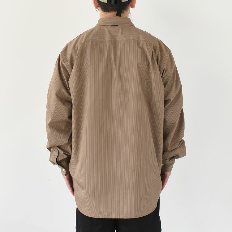 TECH REGULAR STRIPE SHIRT L/S テック レギュラーストライプシャツ ロングスリーブ