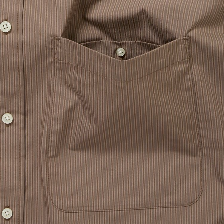 TECH REGULAR STRIPE SHIRT L/S テック レギュラーストライプシャツ ロングスリーブ