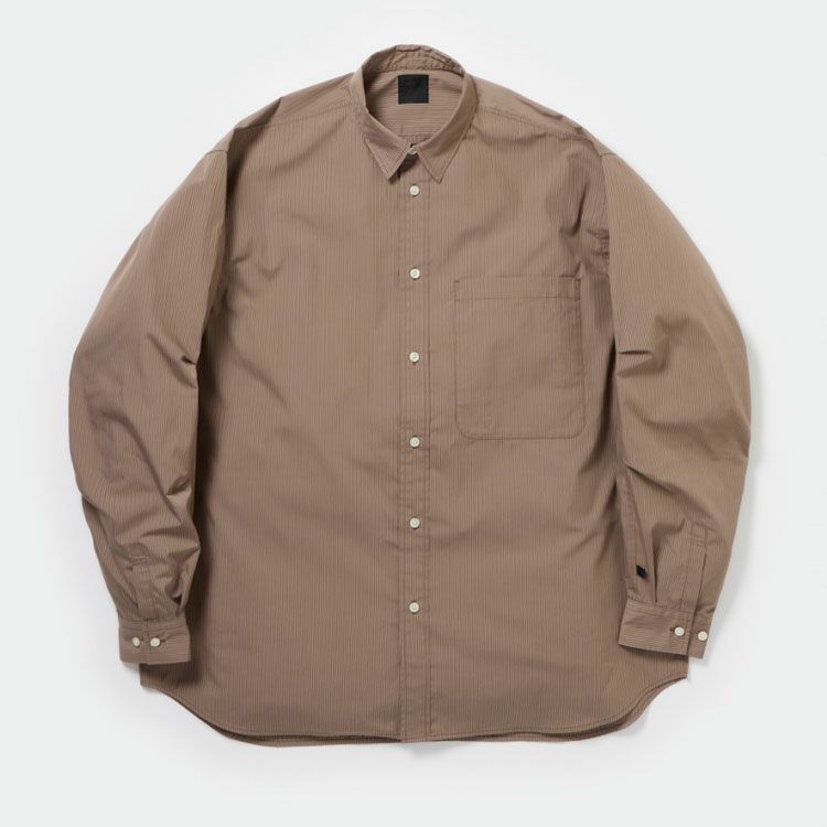 TECH REGULAR STRIPE SHIRT L/S テック レギュラーストライプシャツ ロングスリーブ