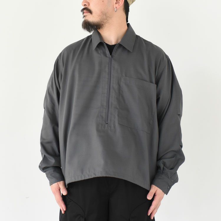 TECH HALF ZIP SHIRT L/S テック ハーフジップシャツ ロングスリーブ