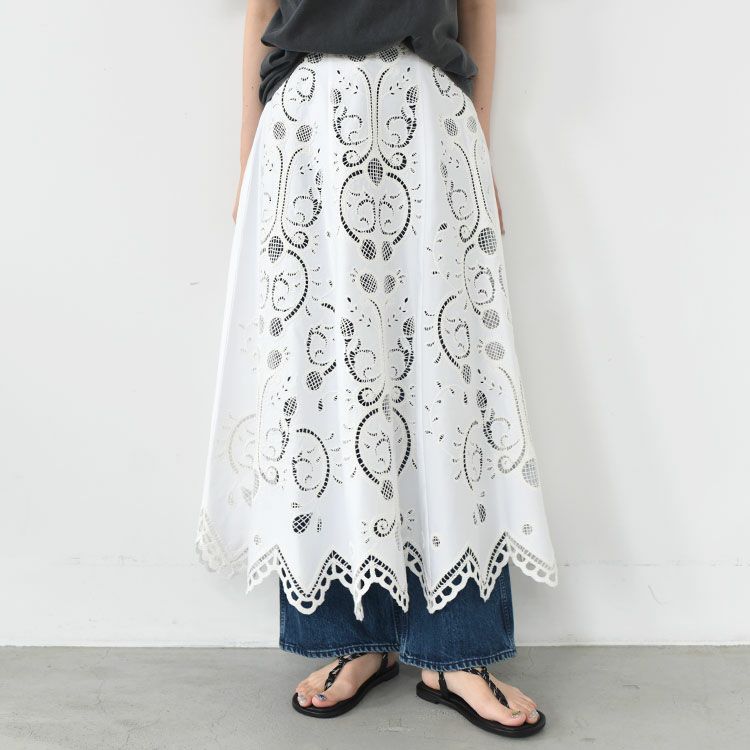 EMBROIDERY LACE SKIRT エンブロイダリーレーススカート