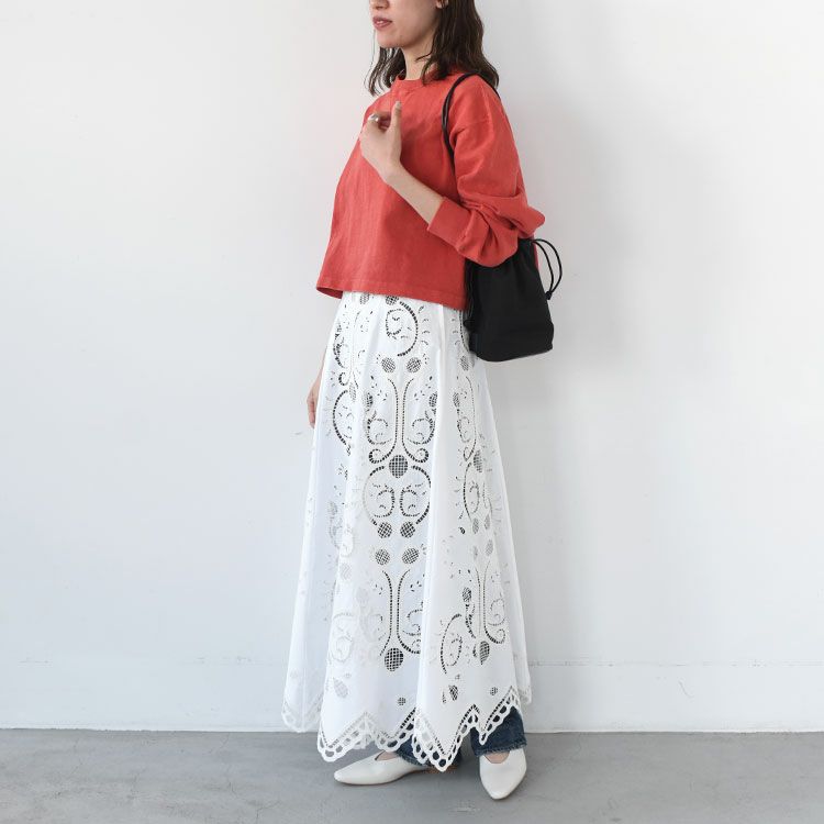 EMBROIDERY LACE SKIRT エンブロイダリーレーススカート
