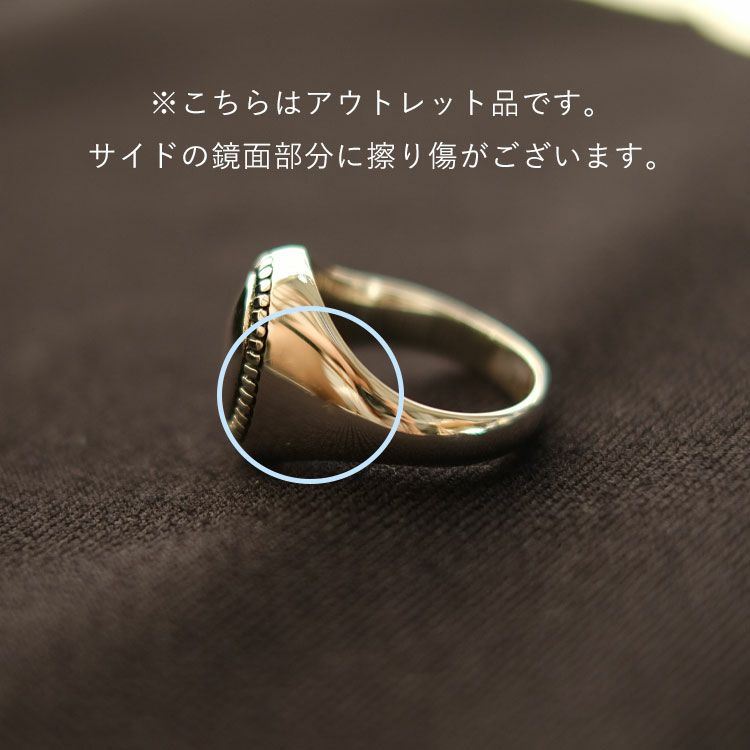【OUTLET 20％OFF】Oval Mirror Ring オーバルミラーリング【返品交換不可】