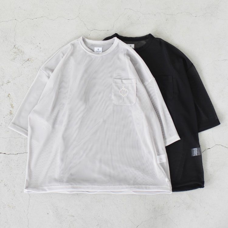 Poly Mesh SOLID OVER T ポリーメッシュソリッドオーバーTシャツ