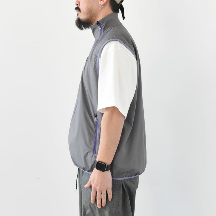 CURVE ZIP UP NYLON VEST カーブジップアップ ナイロンベスト