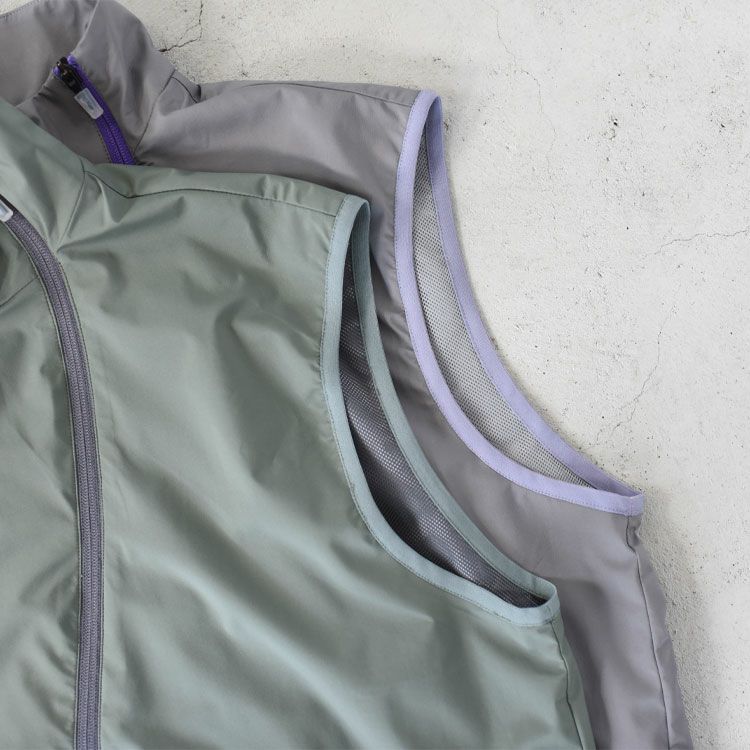 CURVE ZIP UP NYLON VEST カーブジップアップ ナイロンベスト