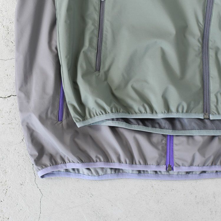 CURVE ZIP UP NYLON VEST カーブジップアップ ナイロンベスト