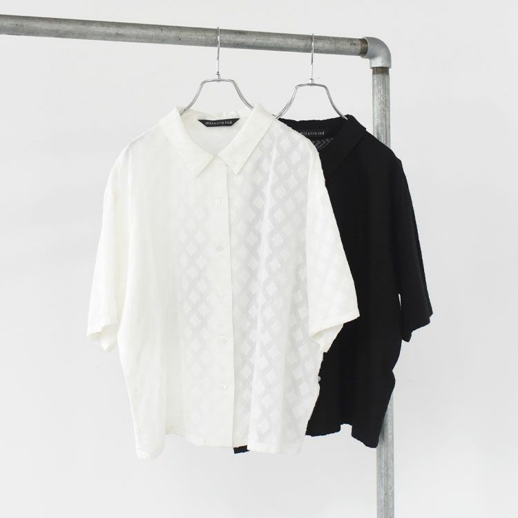 cut jacquard half sleeve shirt カットジャカードハーフスリーブシャツ