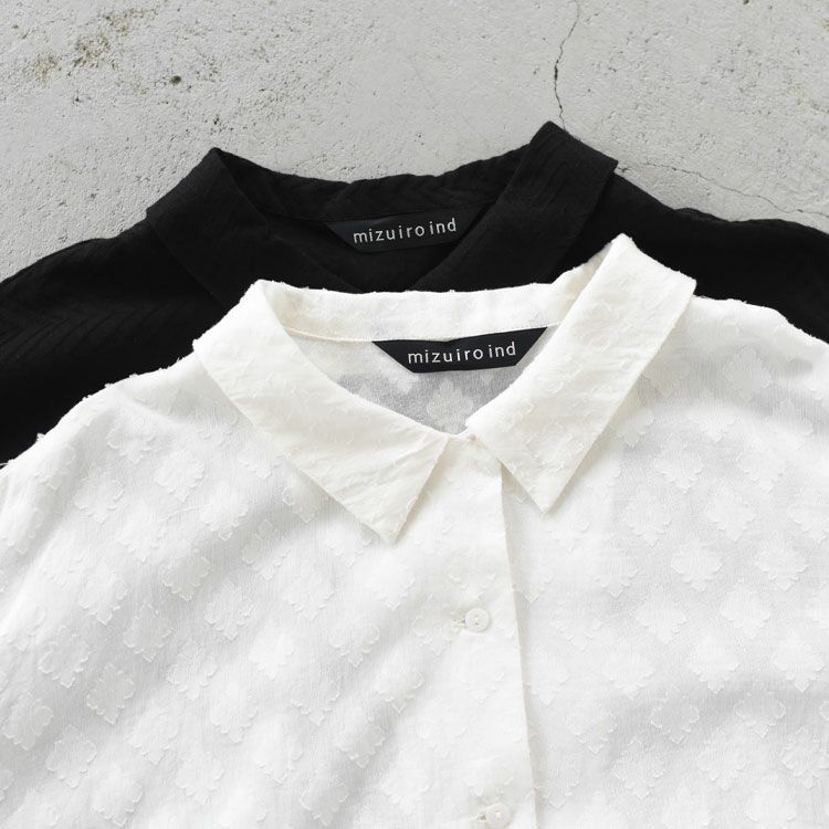 cut jacquard half sleeve shirt カットジャカードハーフスリーブシャツ